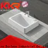 KingKonree resin oval countertop sink customized for shower room