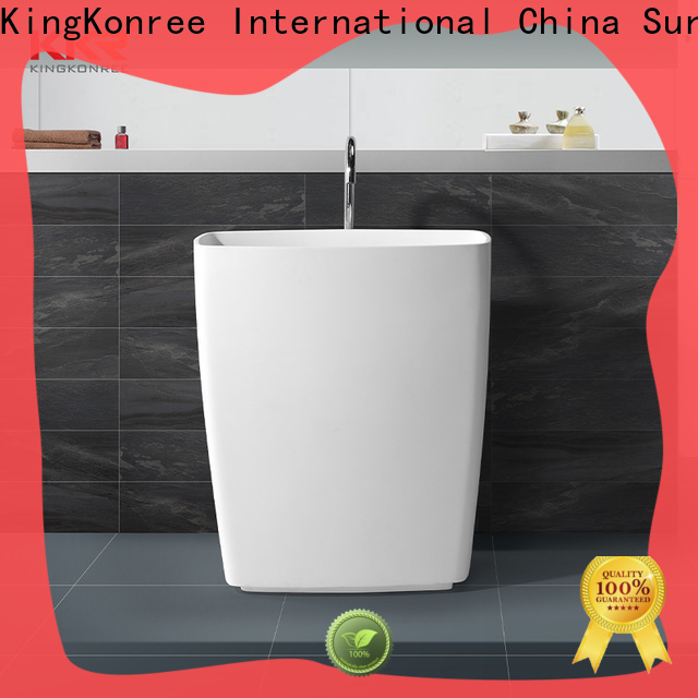 KingKonree freestanding pedestal sink customized for bathroom