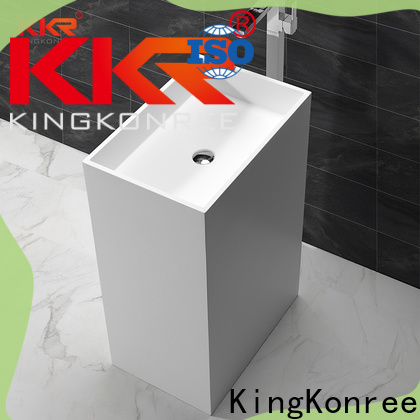 KingKonree square basin countertop customized for shower room