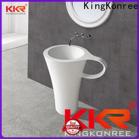 KingKonree freestanding pedestal sink manufacturer for home