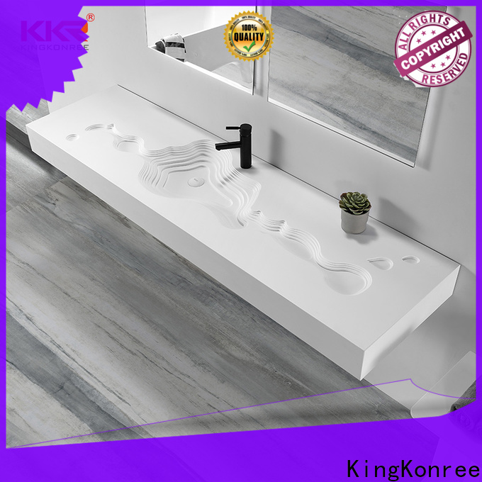 marke wall mounted basin with towel rail sink for hotel KingKonree