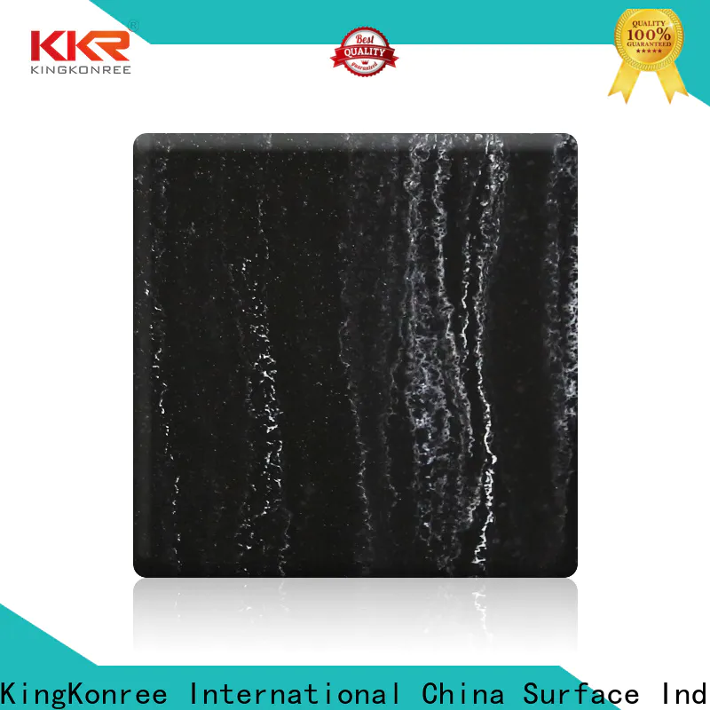 KingKonree artificial solid surface sheets customized for hotel