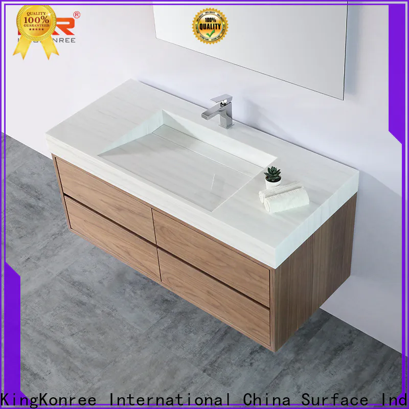 KingKonree sink and cabinet combo supplier for motel