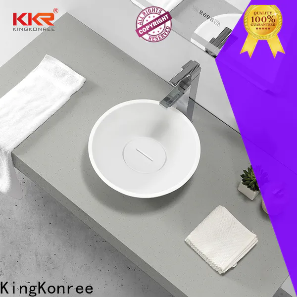 KingKonree elegant small countertop basin supplier for restaurant