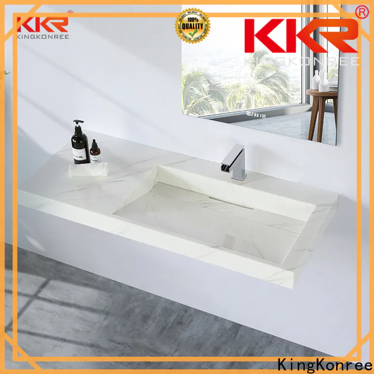 KingKonree wall mounted bathroom basin supplier for hotel