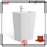 KingKonree solid freestanding pedestal sink manufacturer for bathroom