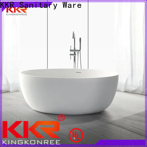 KingKonree stone resin freestanding bath custom for bathroom