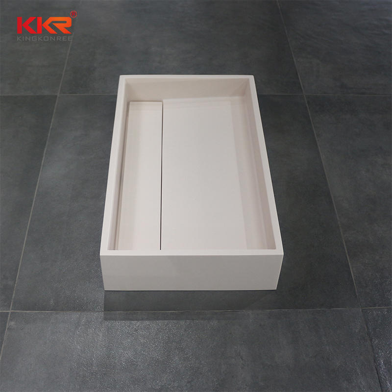 KKR Solid Surface Rectangular Sink Bathroom Wash Basin Sink KKR-1329