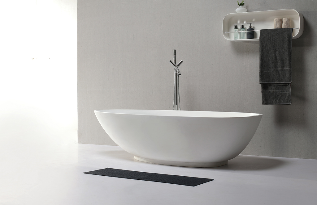 KingKonree black stone resin bathtub supplier for bathroom-1