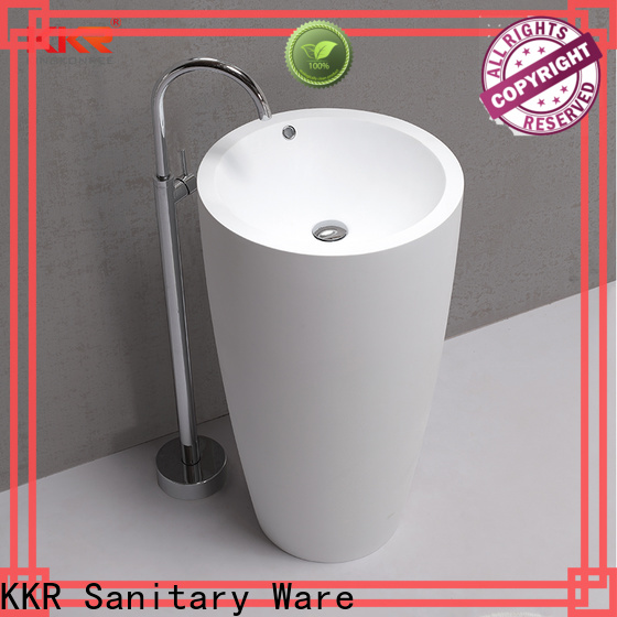 thick free standing wash basin design for motel