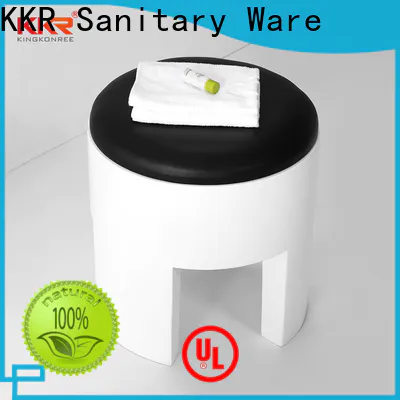 KingKonree artificial resin shower stool factory for room