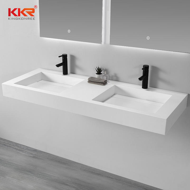 Long-Lasting Bathroom Solid Surface Bathroom Vanities and Sinks KKR-1267
