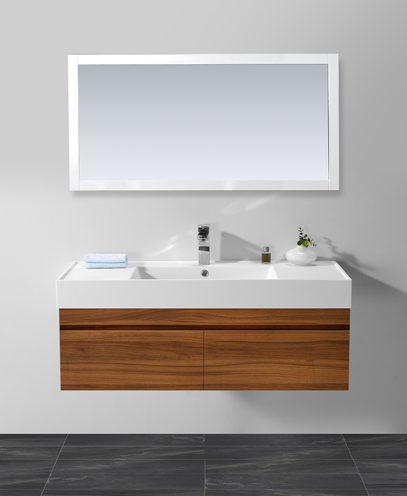 KingKonree rectangle sink basin with cabinet design for bathroom-1
