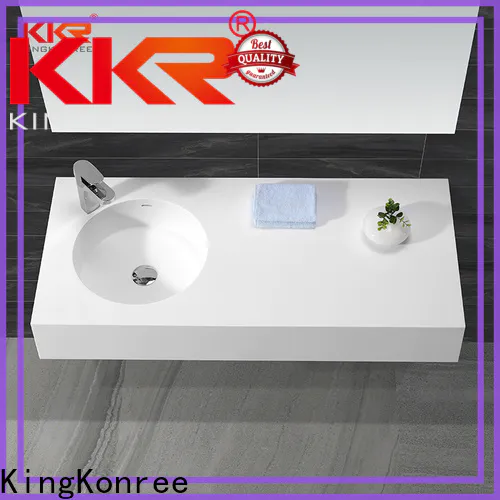 modern wall hung concrete basin manufacturer for home