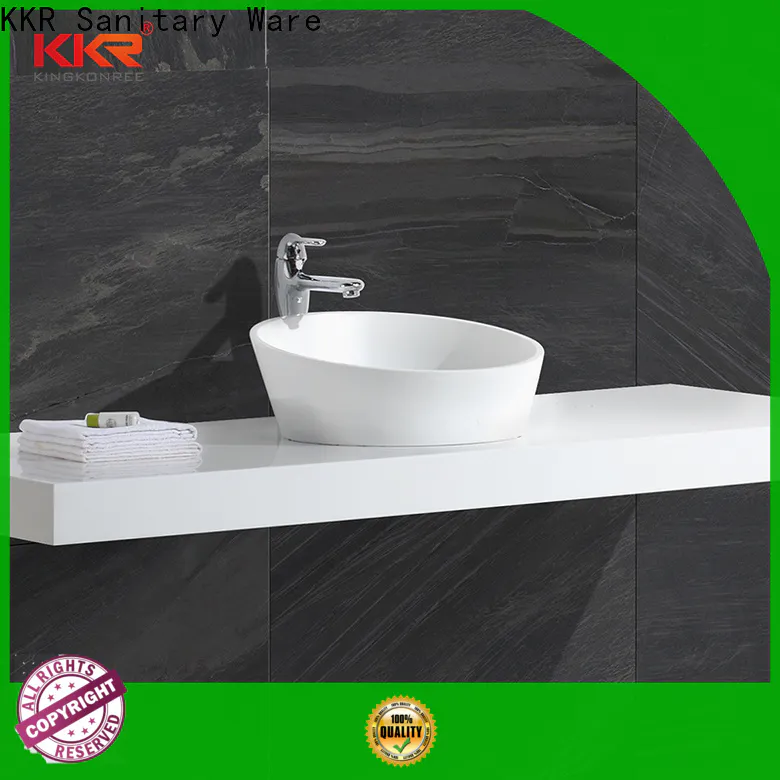 KingKonree white bathroom countertops and sinks manufacturer for hotel