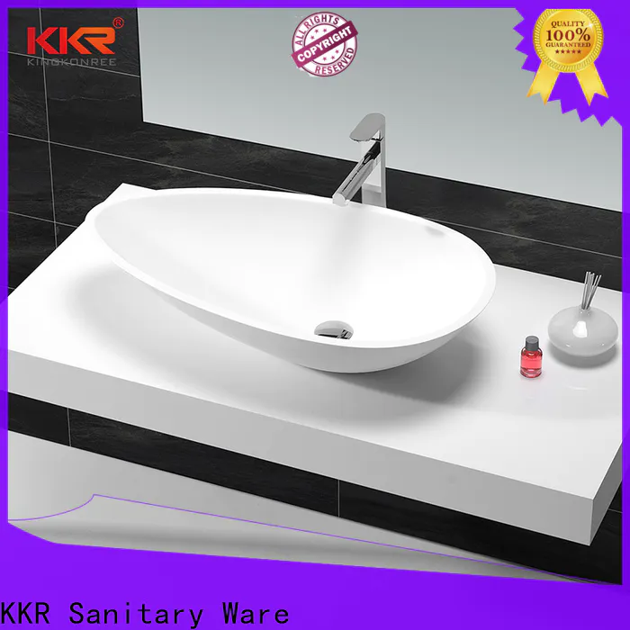 KingKonree marble vanity wash basin design for restaurant