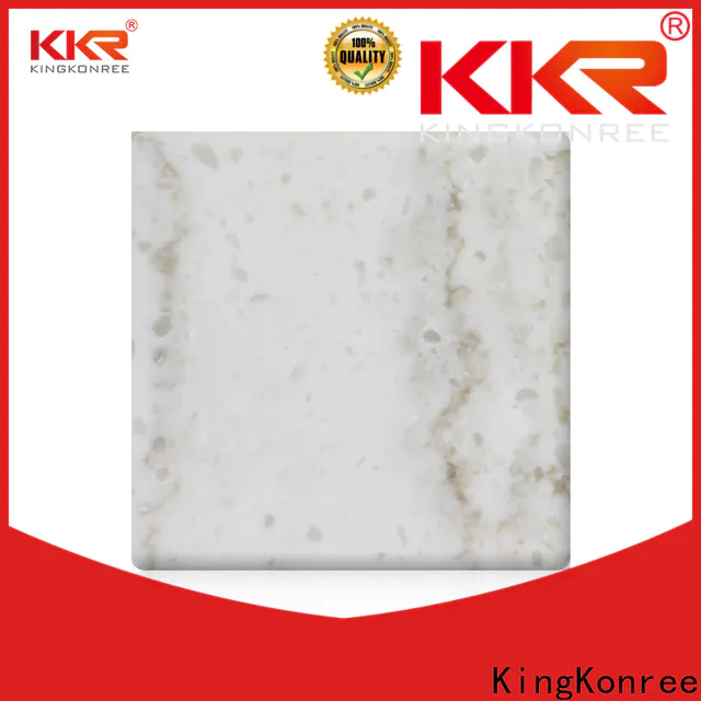 KingKonree pure solid surface sheets from China for indoors