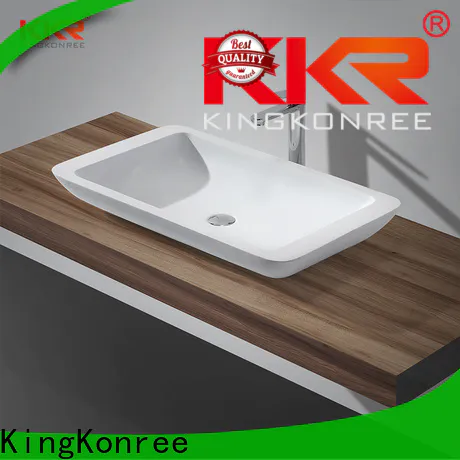 KingKonree durable above counter vanity basin supplier for hotel