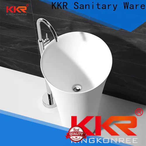KingKonree rectangle free standing wash basin supplier for bathroom