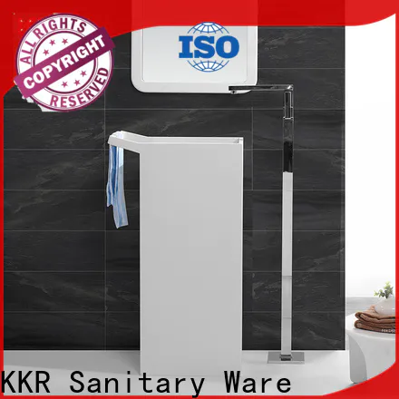 KingKonree acrylic freestanding pedestal sink manufacturer for home