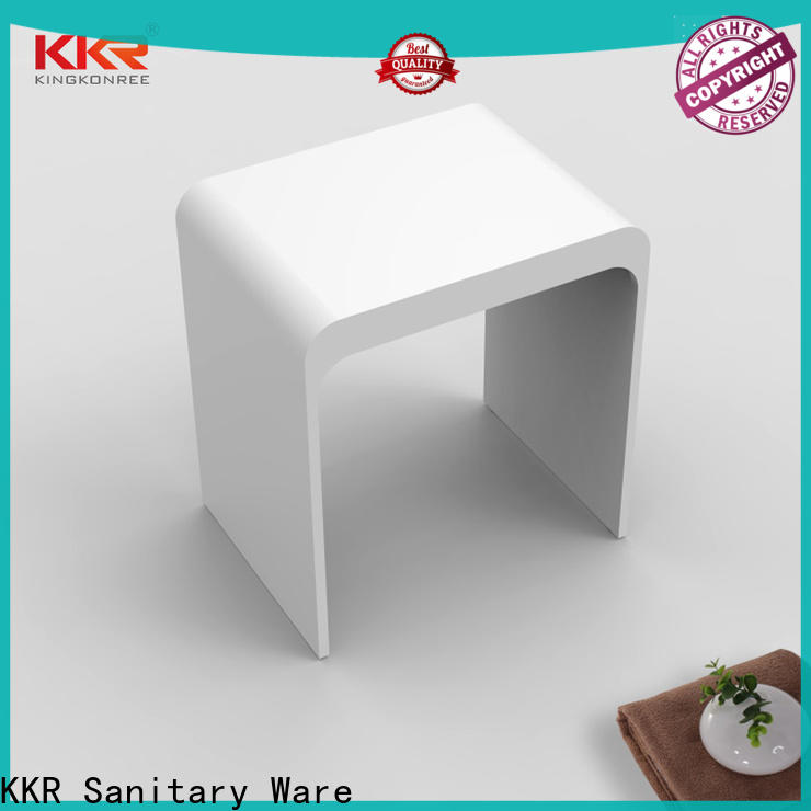 KingKonree professional white shower stool supplier for room