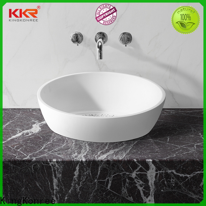 dimension stone resin sink manufacturer for hotel