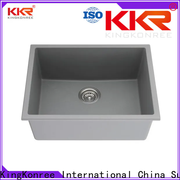 KingKonree approved single undermount kitchen sink manufacturer for hotel
