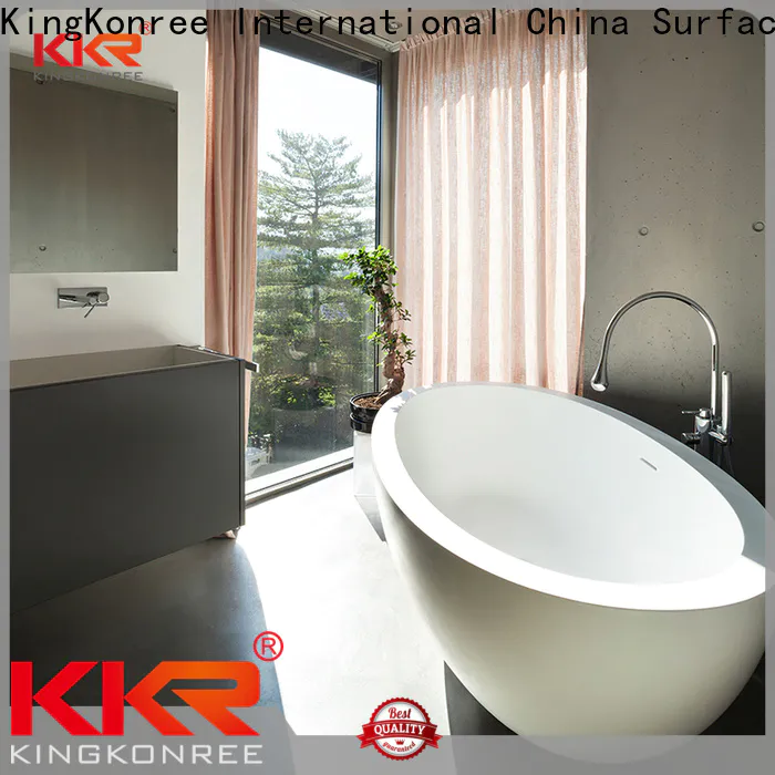 KingKonree artificial stone bathtub manufacturer for bathroom