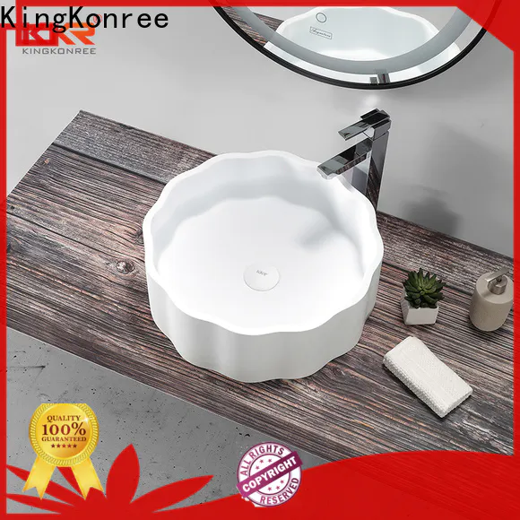 durable above counter sink bowl customized for hotel