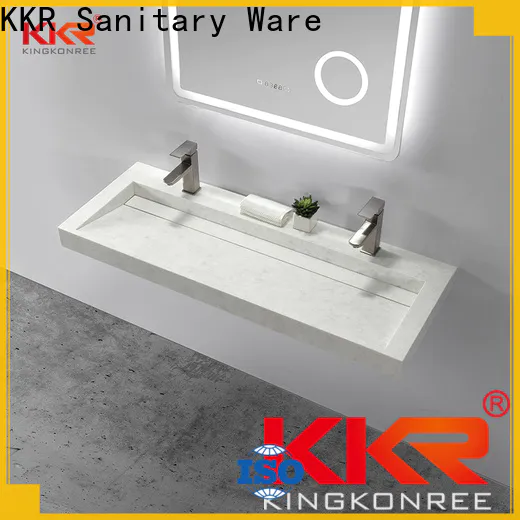 KingKonree slope wall mounted bathroom basin design for toilet