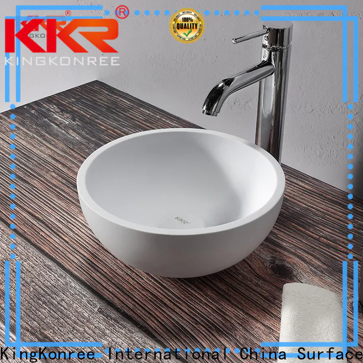 KingKonree pure bathroom countertops and sinks customized for room