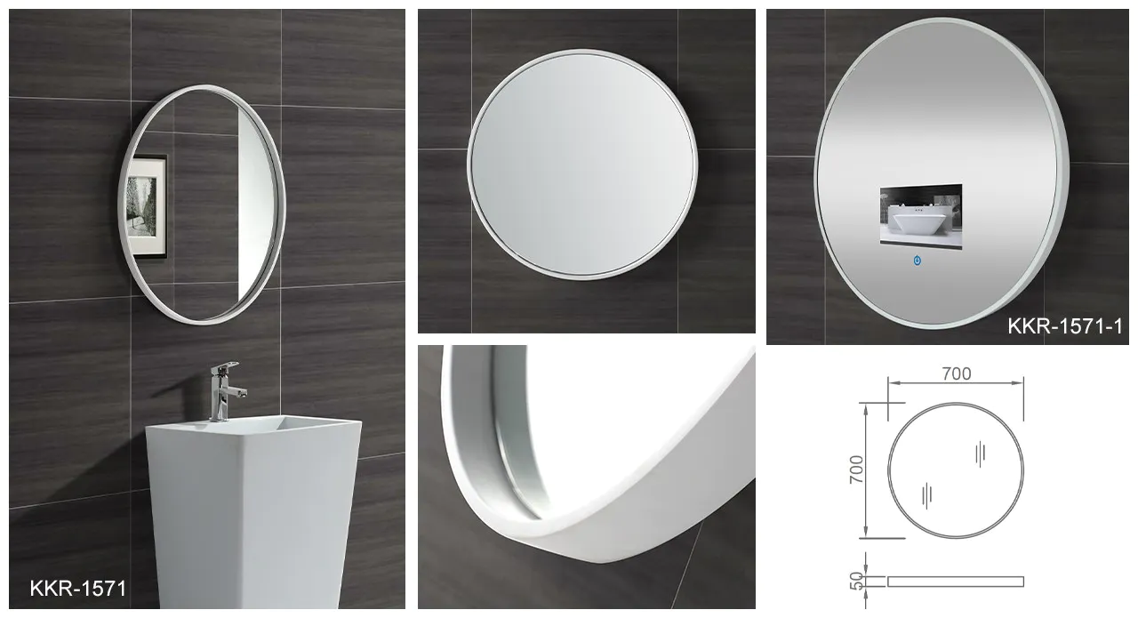 led light led mirror circl manufacturer for bathroom