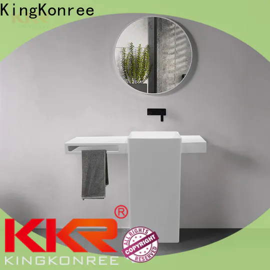 KingKonree pedestal wash basin customized for home