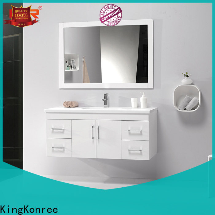 KingKonree sturdy single vanity cabinet manufacturer for motel