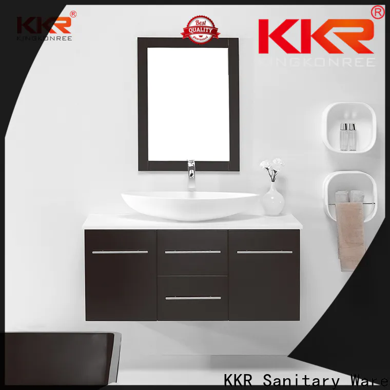 KingKonree pedestal sink cabinet factory for motel
