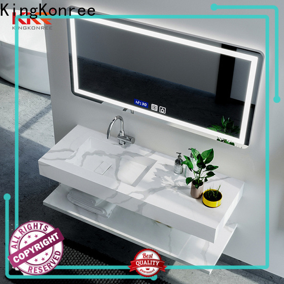 KingKonree sanitary ware washroom basin cabinet design for motel