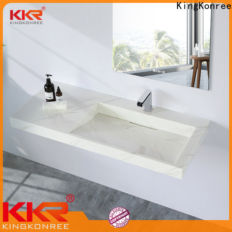 square small wall sink design for hotel