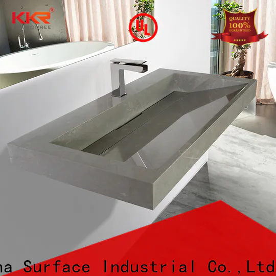 KingKonree royal wall mounted sink with counter space design for home