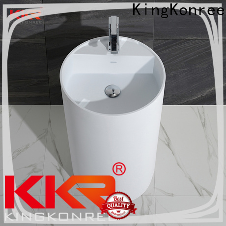 artificial free standing wash basin factory price for motel