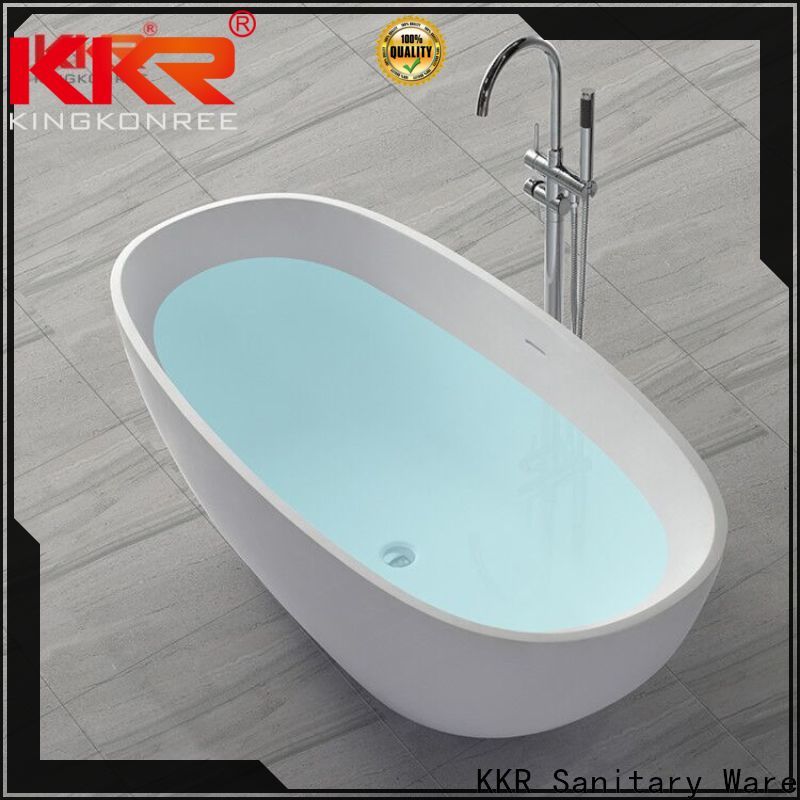 KingKonree high-quality solid surface bathtub custom for hotel