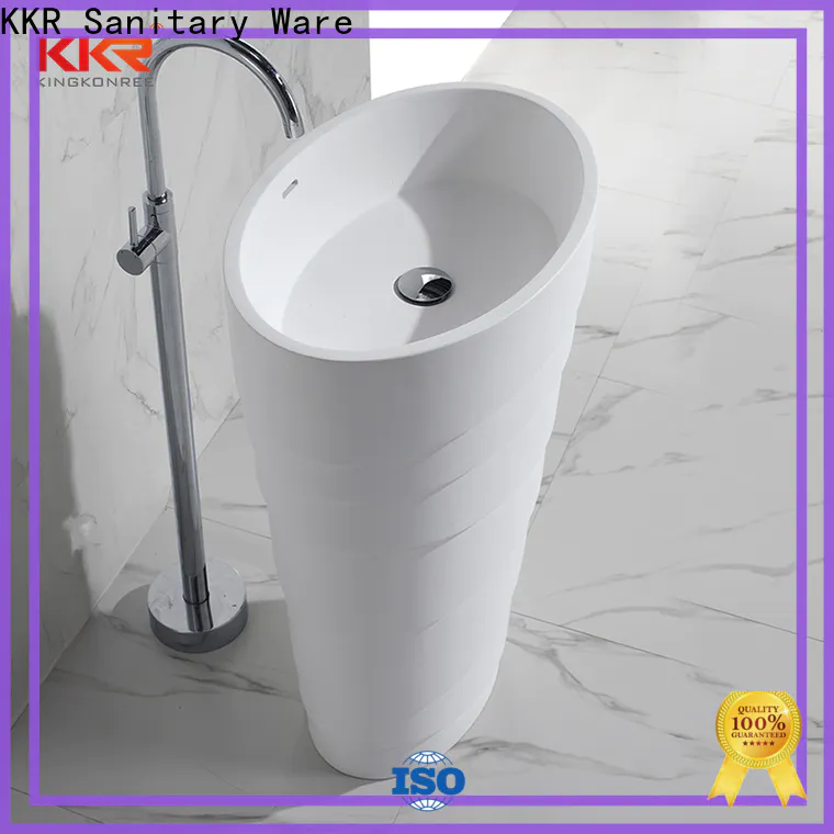 KingKonree stand alone bathroom sink manufacturer for motel