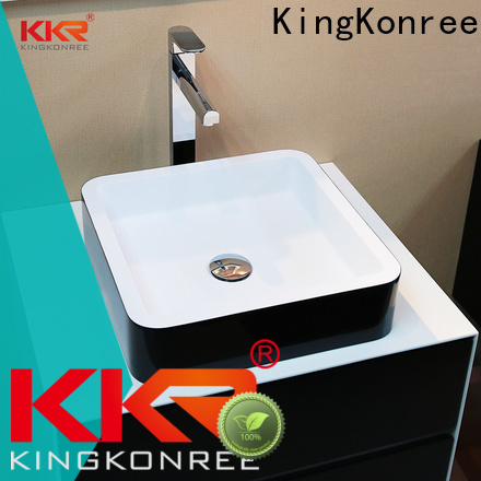 KingKonree white above counter sink bowl manufacturer for hotel