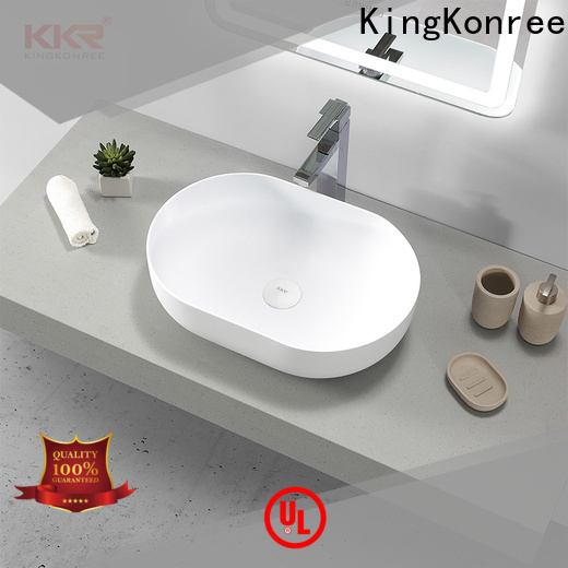 KingKonree above counter vessel sink customized for room