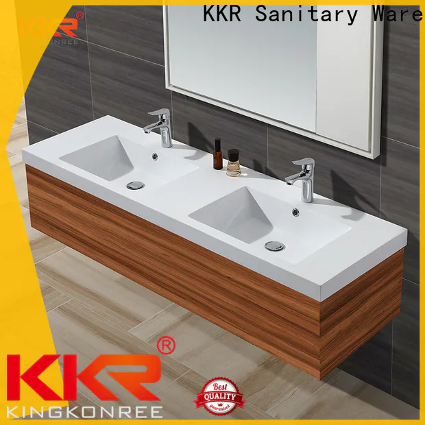 KingKonree basin mirror with storage design for motel