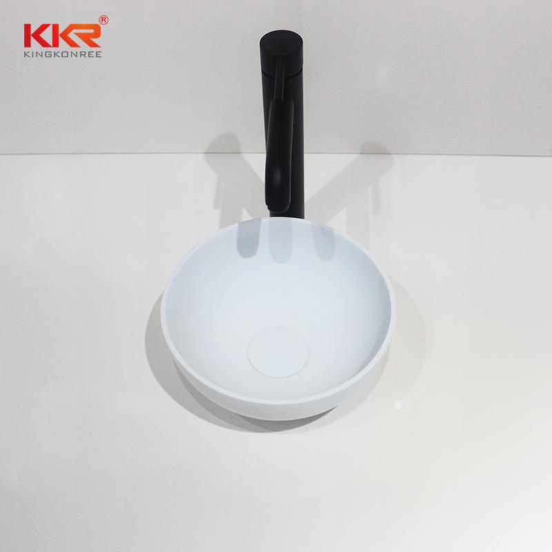 Solid Surface Table Top Artificial Stone Basins KKR-1515-2