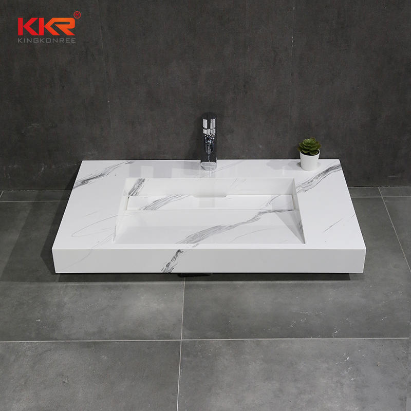 Hot Sale Simple Style Pattern Basin Wall Hung Design Sink in Bathroom KKR-M8819