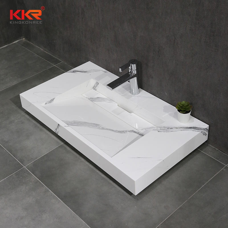 Hot Sale Simple Style Pattern Basin Wall Hung Design Sink in Bathroom KKR-M8819