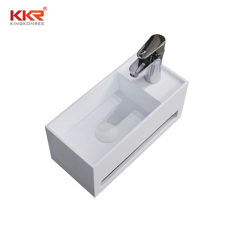 Toilet White Elegant Basin With Towels Shelf Small Bathroom Sink KKR-1104-A