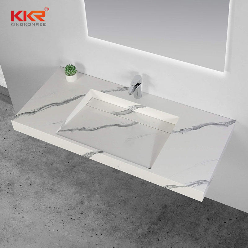 Bathroom Sink Artificial Stone Resin Hand Wash Basin KKR-USVS-48-8819