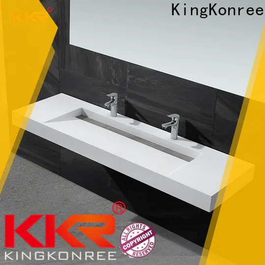 KingKonree wall hung basin black supplier for toilet